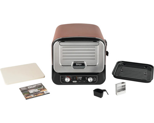 Ninja Woodfire 8-in-1 elektrische grill pizza, stomer/rijst/pastakoker 2,4 kW