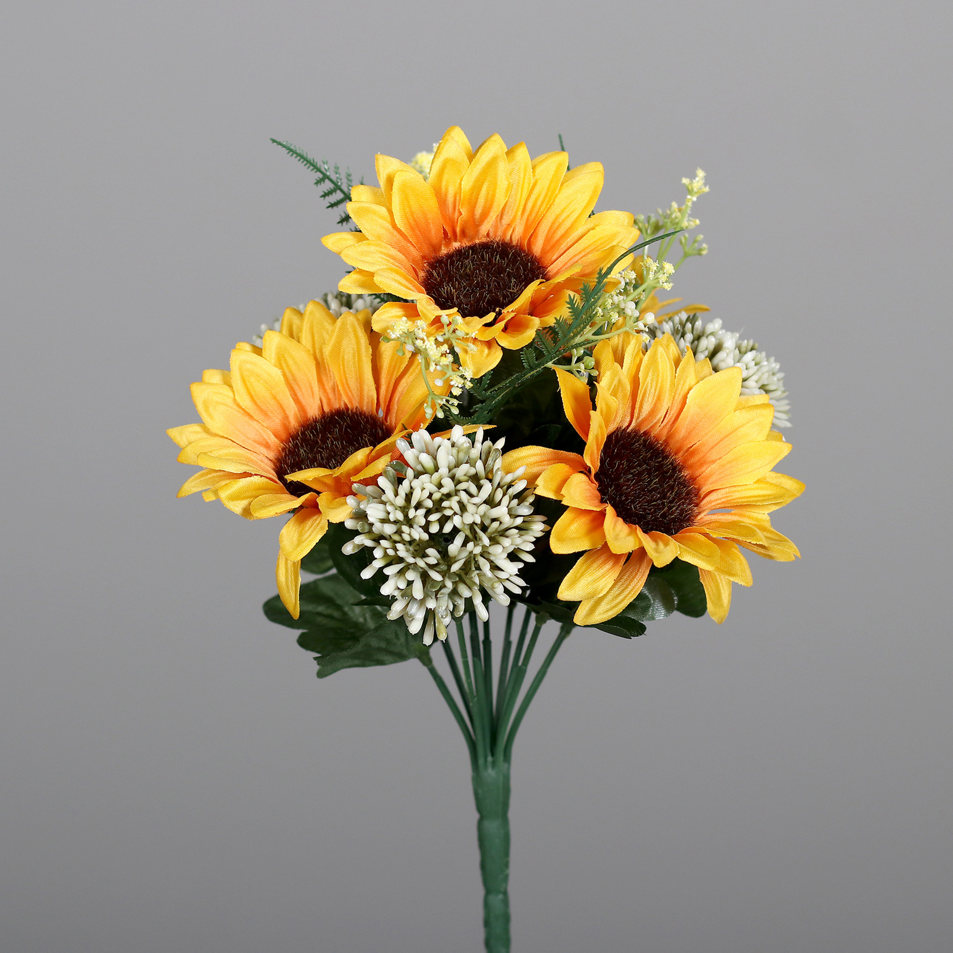Sonnenblumen-Mix-Busch - bunt - Kunststoff