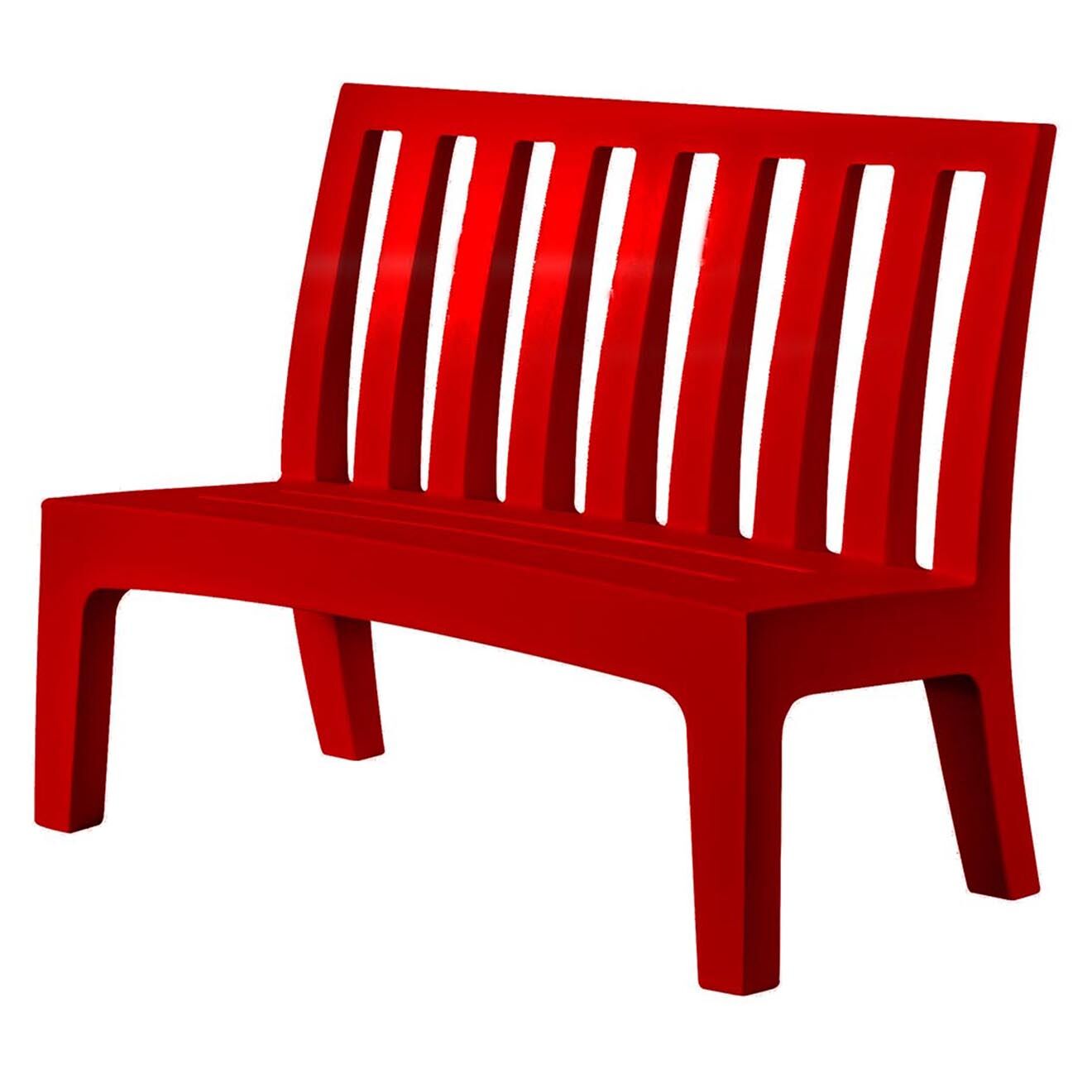 Serralunga Banc Roméo Design par Paolo Rizzatto rouge - 115x96x61 cm