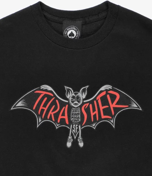 Thrasher Bat T-Shirt Ash