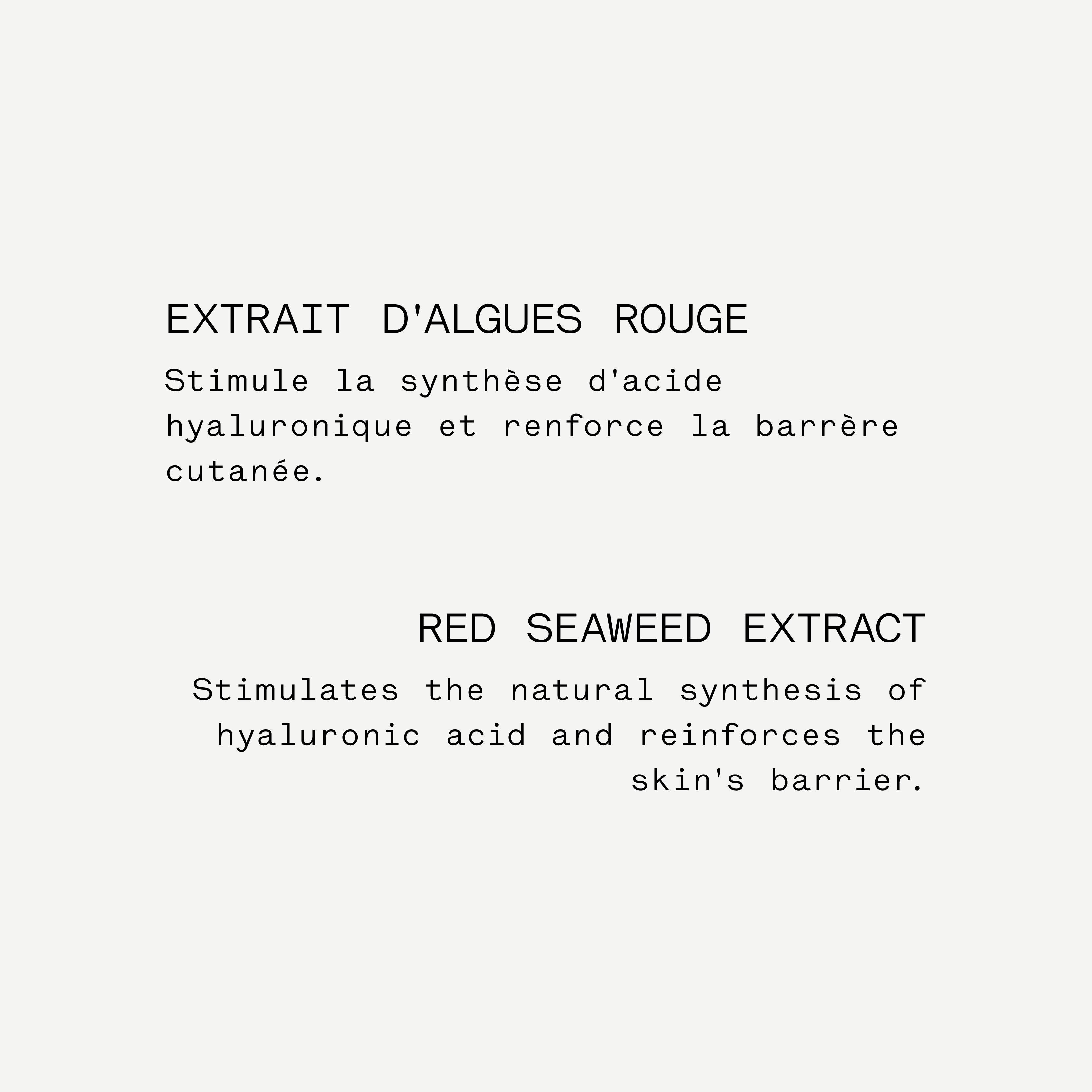 A32 - Sérum repulpant<br>Acide polyglutamique 3% + extrait d'algue rouge