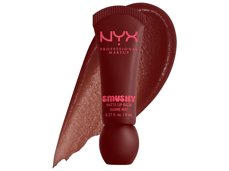 NYX Professional Makeup Smushy Matte Lip Balm 08 Smudge Fud Vegane Lippenpflege für samtweiche, matte Lippen