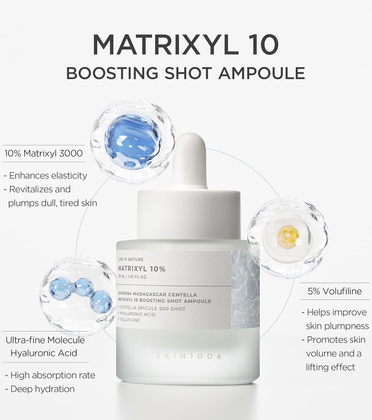 SKIN1004 - *Lab in Nature* - Ampola Facial Iluminadora Matrixyl 10