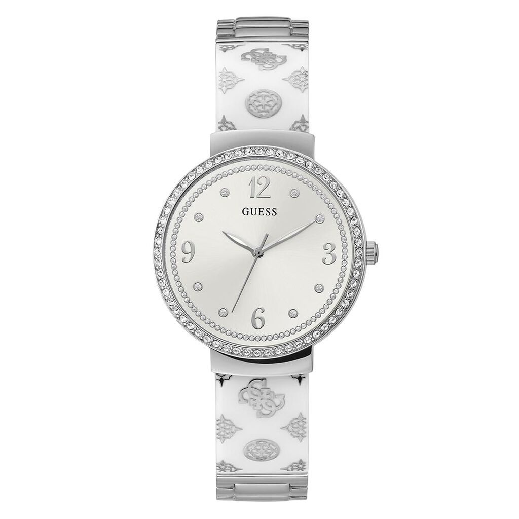Montre Guess Motif Acier Argent