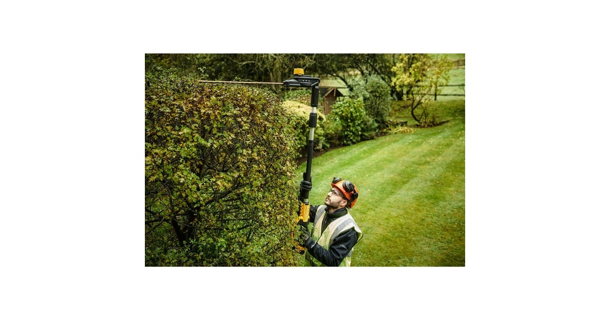 DEWALT18 V XR Brushless heggenschaar op steel  (Geel/zwart, Accu en lader niet inbegrepen)