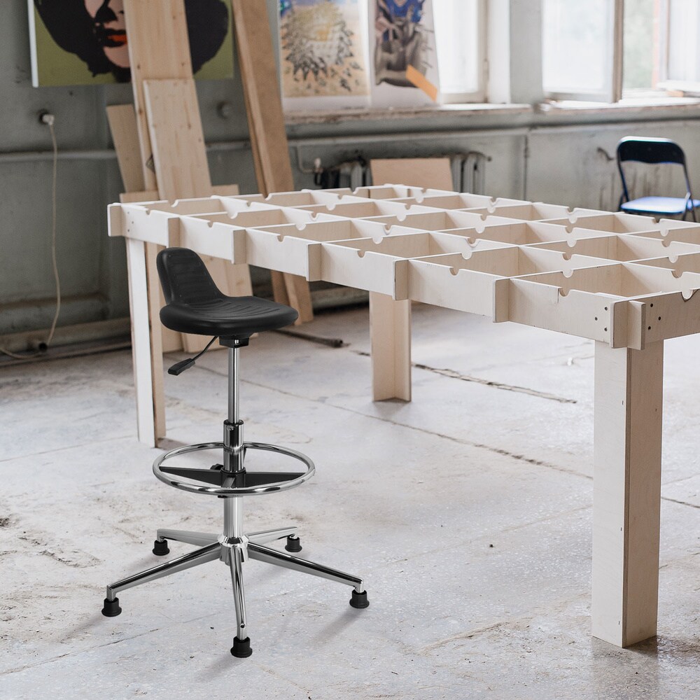 Drehhocker TOP WORK 03 I Hartschaum ohne Armlehnen hjh OFFICE