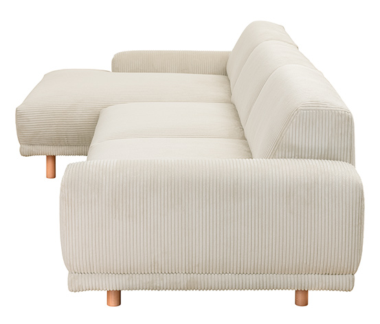 Ecksofa »Penelope«, creme, Longchair links