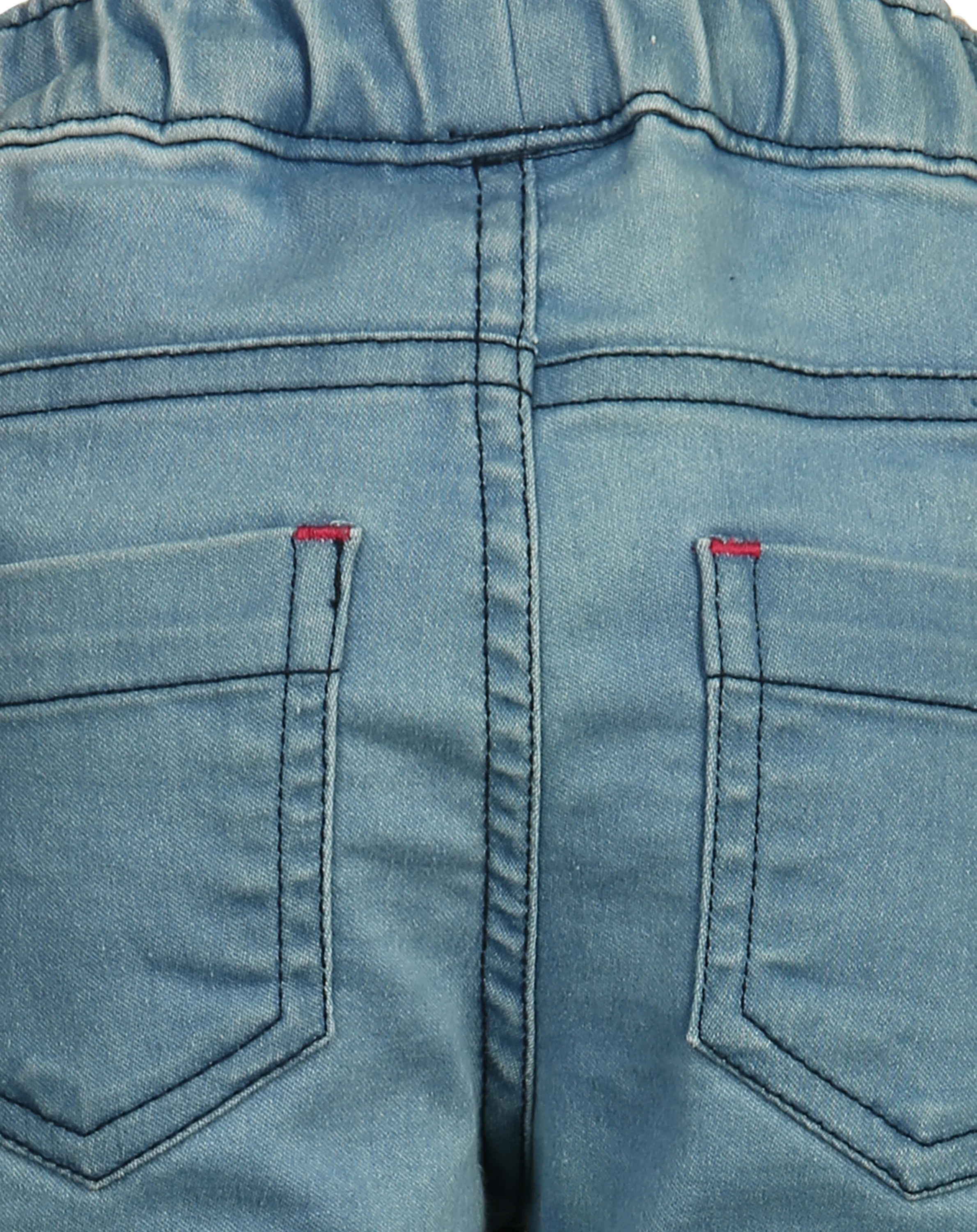 Jeggings PINKES HERZ in mittelblau