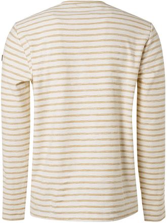 No Excess Longsleeve T-shirt Streep Beige 19140201-015 kopen