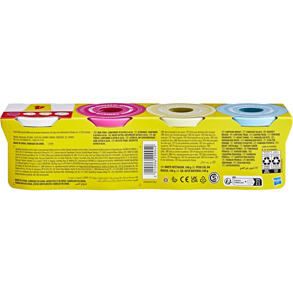Køb Play-Doh Specialitet 4 Pakke 340 G Konfetti Sjov