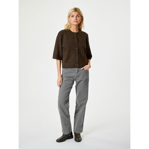 Neo Noir Elmira Knit Cardigan, Chocolate Brown, 36