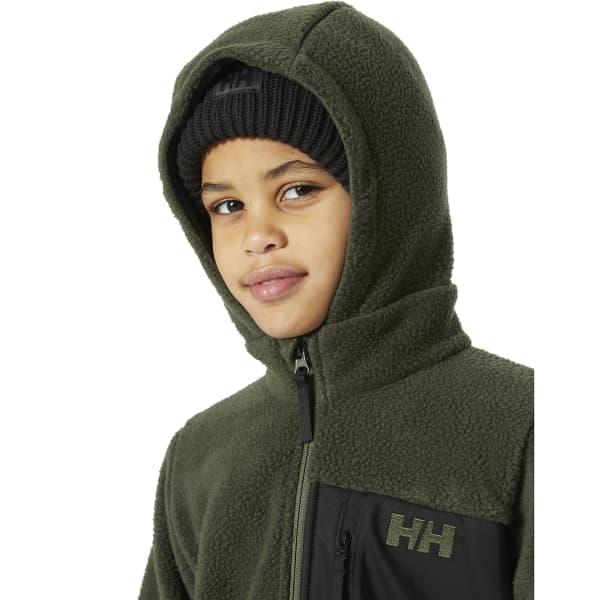 Veste polaire HELLY HANSEN JR CHAMP PILE JKT UTILITY GREEN