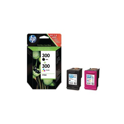 HP 300 - Pack de 2 - noir et 3 couleurs - cartouche d'encre originale (CN637EE)