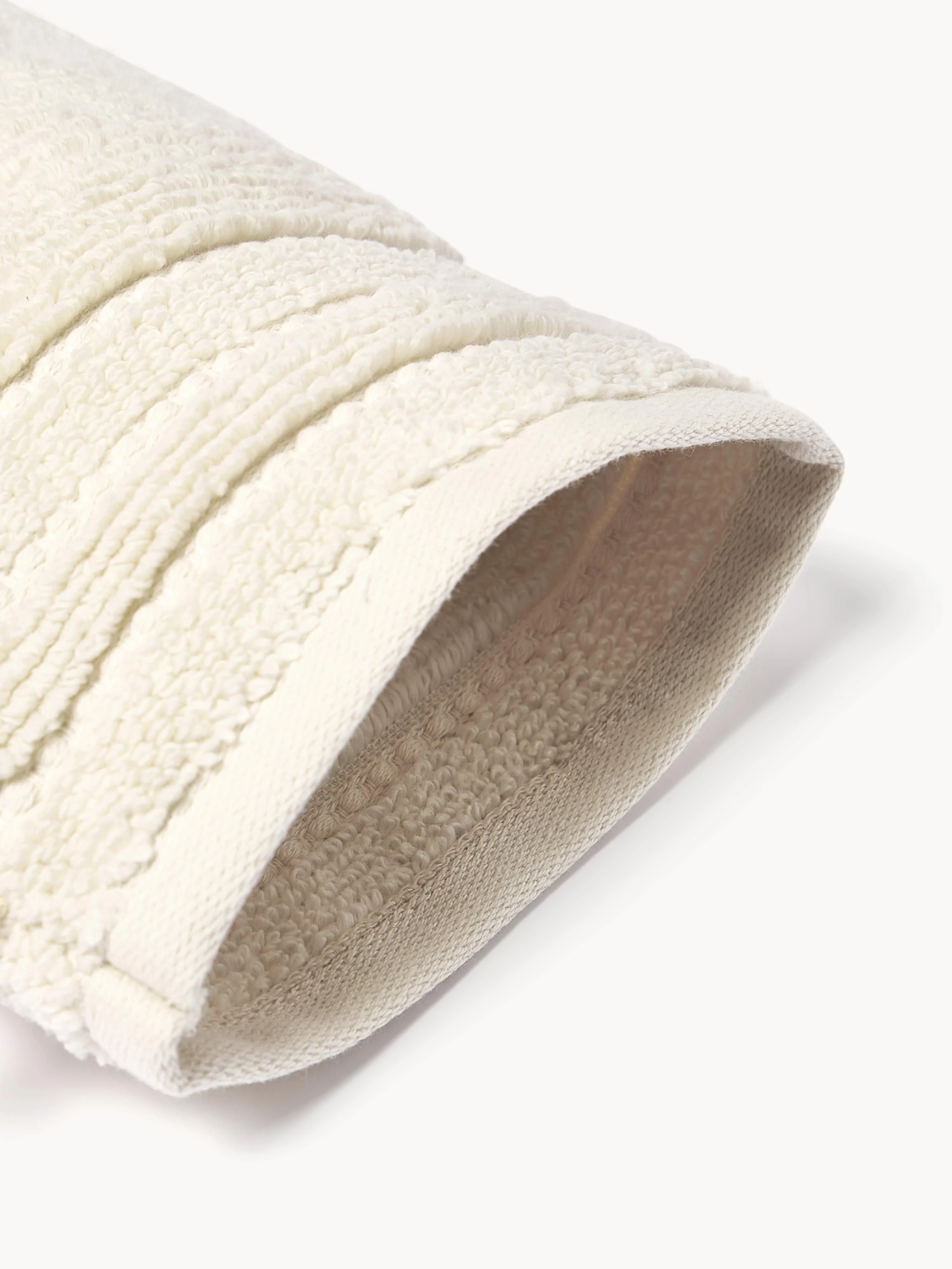 Washandjes Luxe met gestreepte rand, 2 stuks