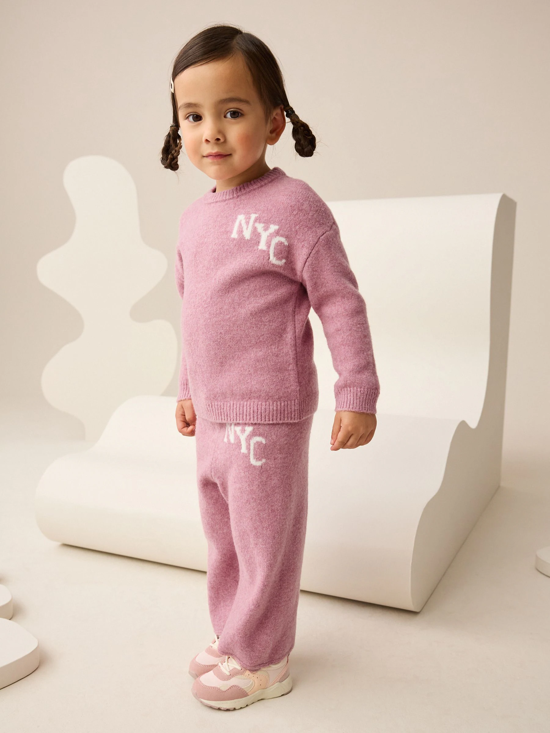 Roze - Cosy NYC Knitted Set (3mths-7yrs)