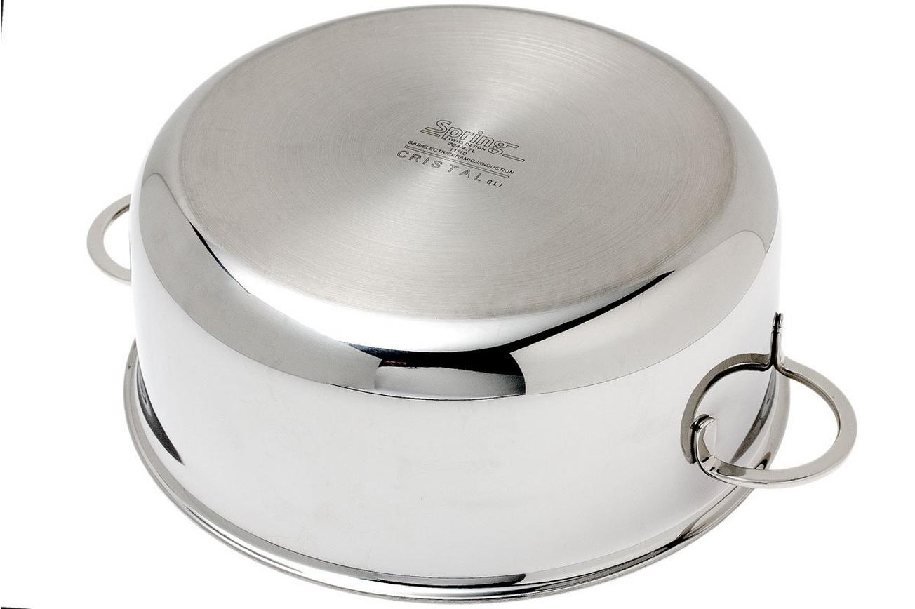 Spring Cristal kookpan met deksel 24 cm, 4,7L
