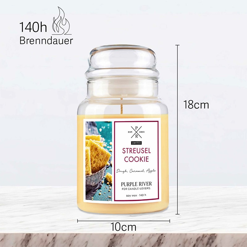 Bougie parfumée - Streusel Cookie - Orange & cannelle - 623 g