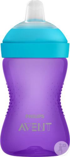 Philips Avent My Grippi Tasse À Bec Souple +9 Mois Lila Pièce 1x300ml (SCF802/02)