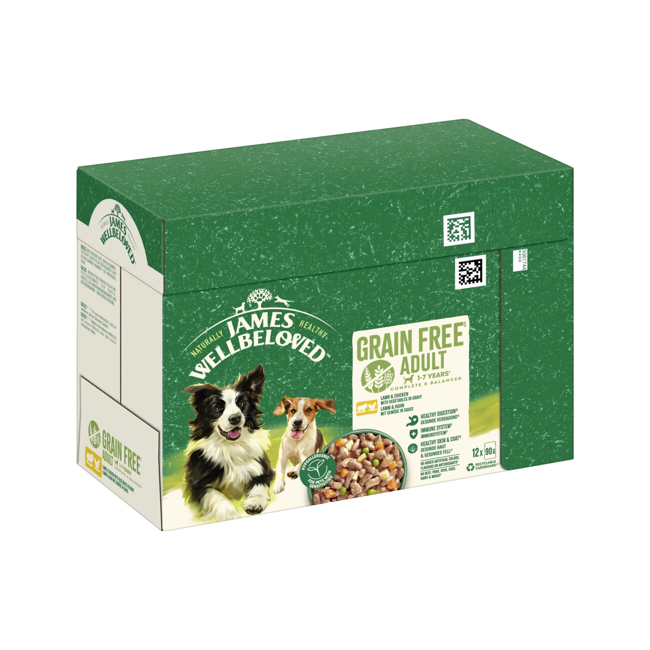 James Wellbeloved JW Hund Getreidef Lamm Huhn Gemüse Sauce