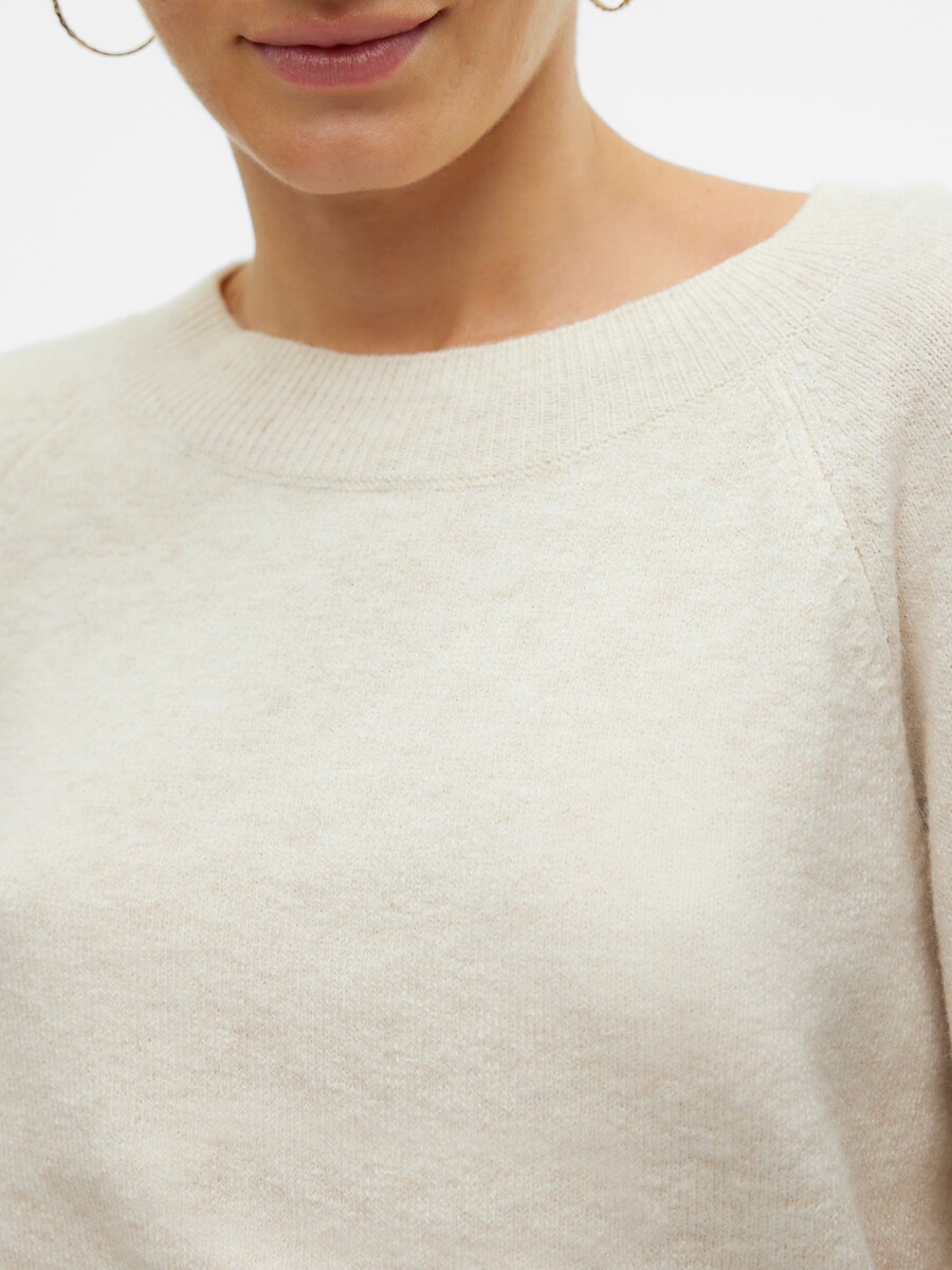 VERO MODA<br>Suéter em tricô felpudo