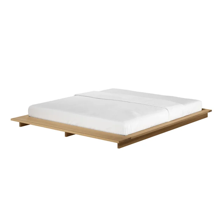 OUT Objekte unserer Tage - Faro Bett Large, 180 x 200 cm, Eiche massiv gewachst