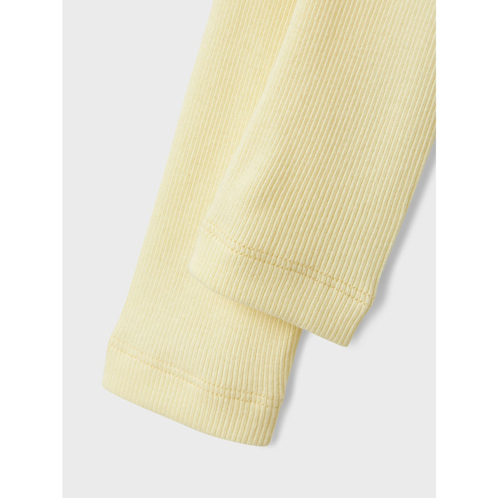 Køb Name It Pastel Yellow Kab Leggings Noos