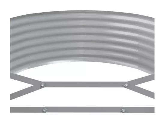 Lit surélevé de jardin Acier enduit de poudre Anthracite