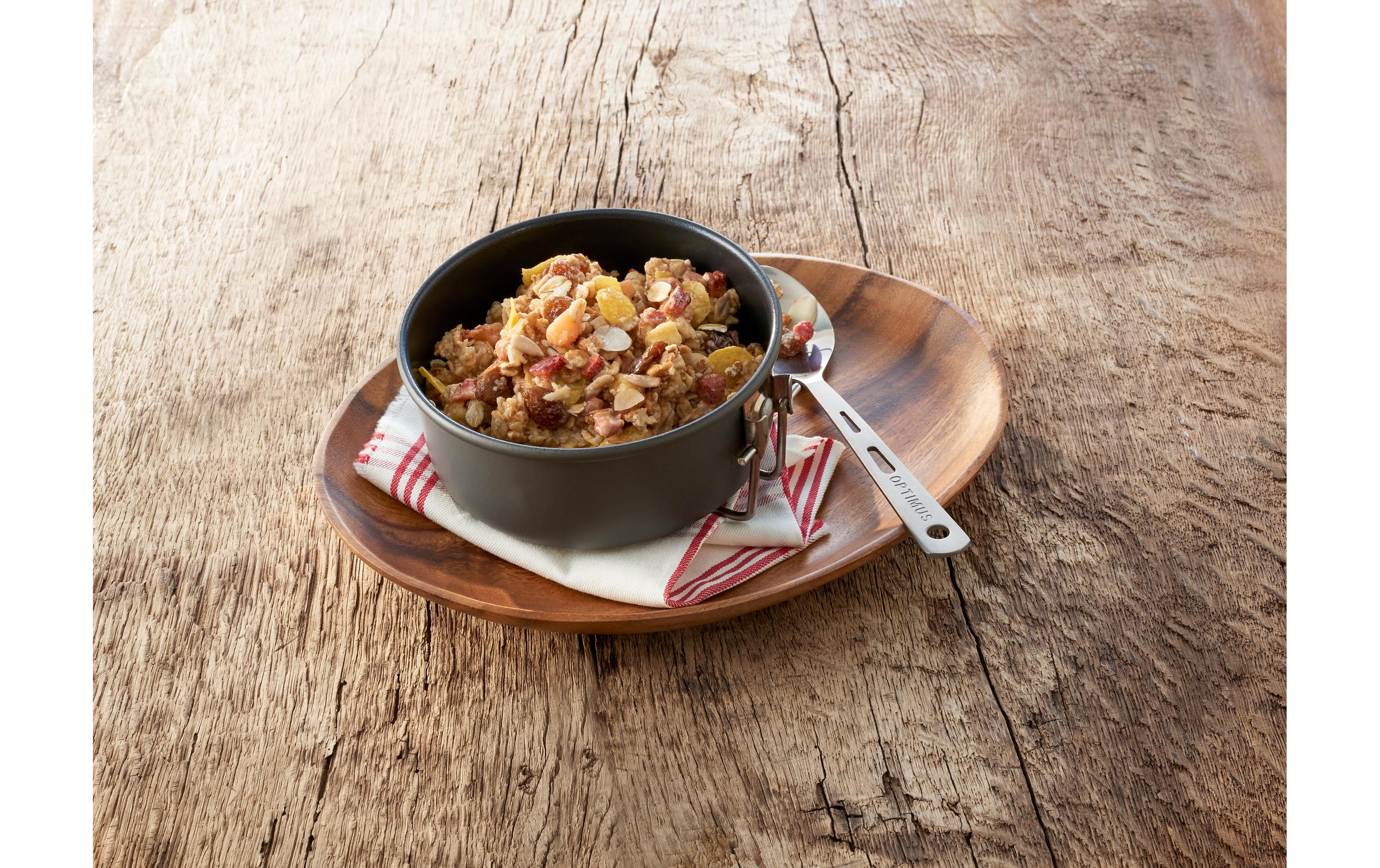 Frühstück Vollkorn-FrüchtemüsliOutdoor-Fertiggericht, Frühstück