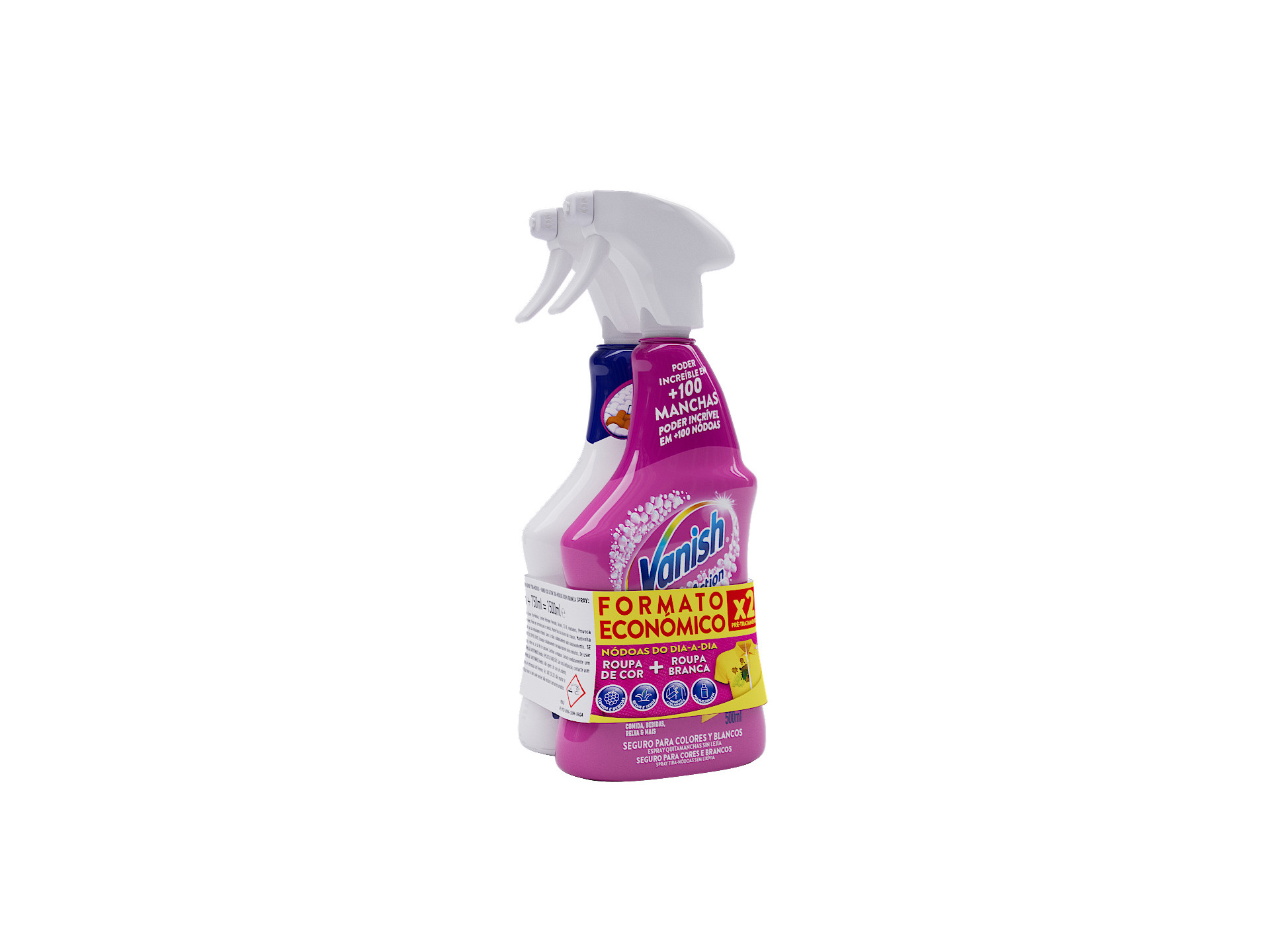 ADITIVO TIRA NÃDOAS VANISH SPRAY NÃDOAS PINK WHITE 2X750ML