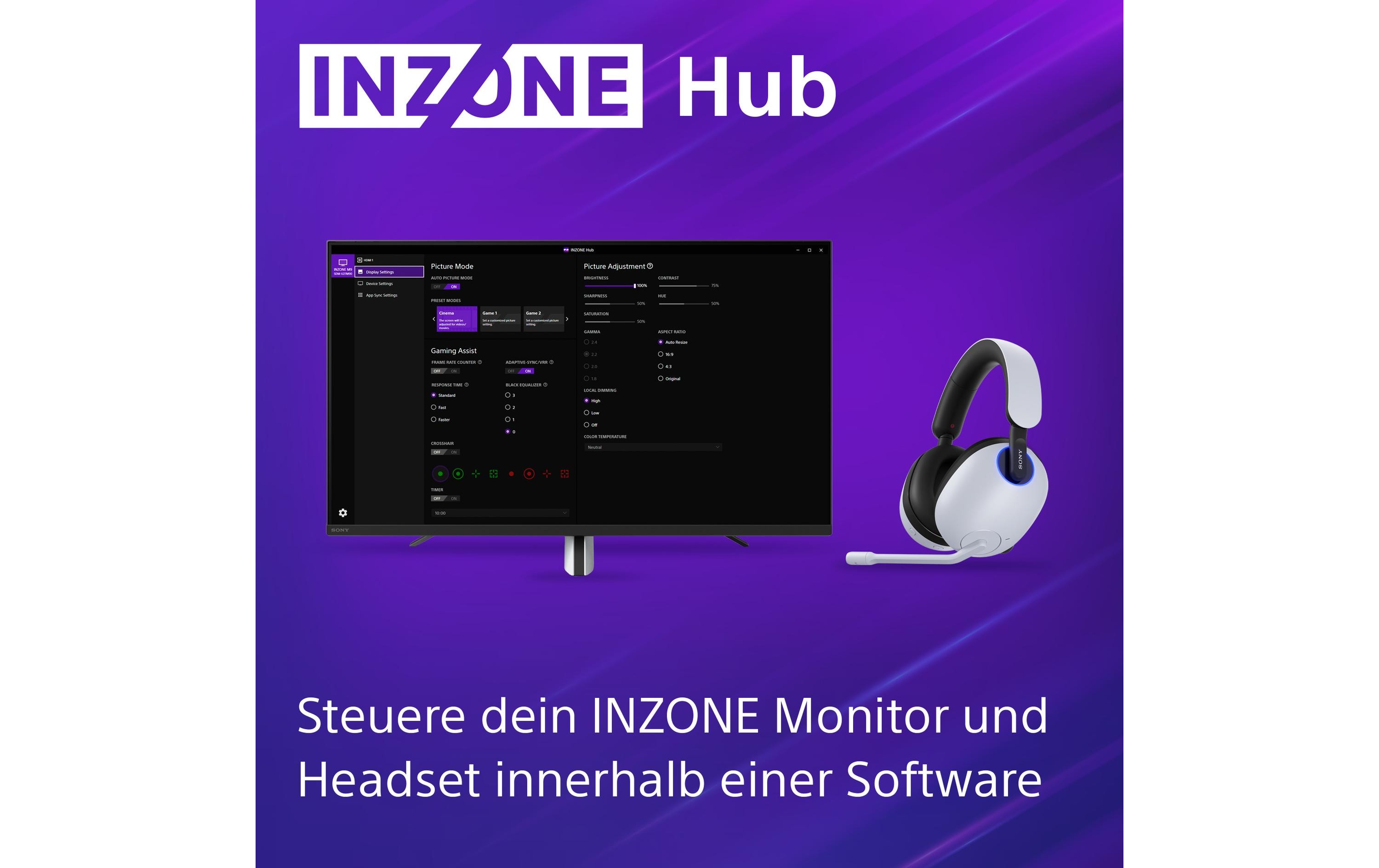 Monitor Inzone M3<br>27 Zoll Full HD HDR Gaming-Monitor mit 240 Hz, IPS 1 ms und NVIDIA G-SYNC Kompatibilität