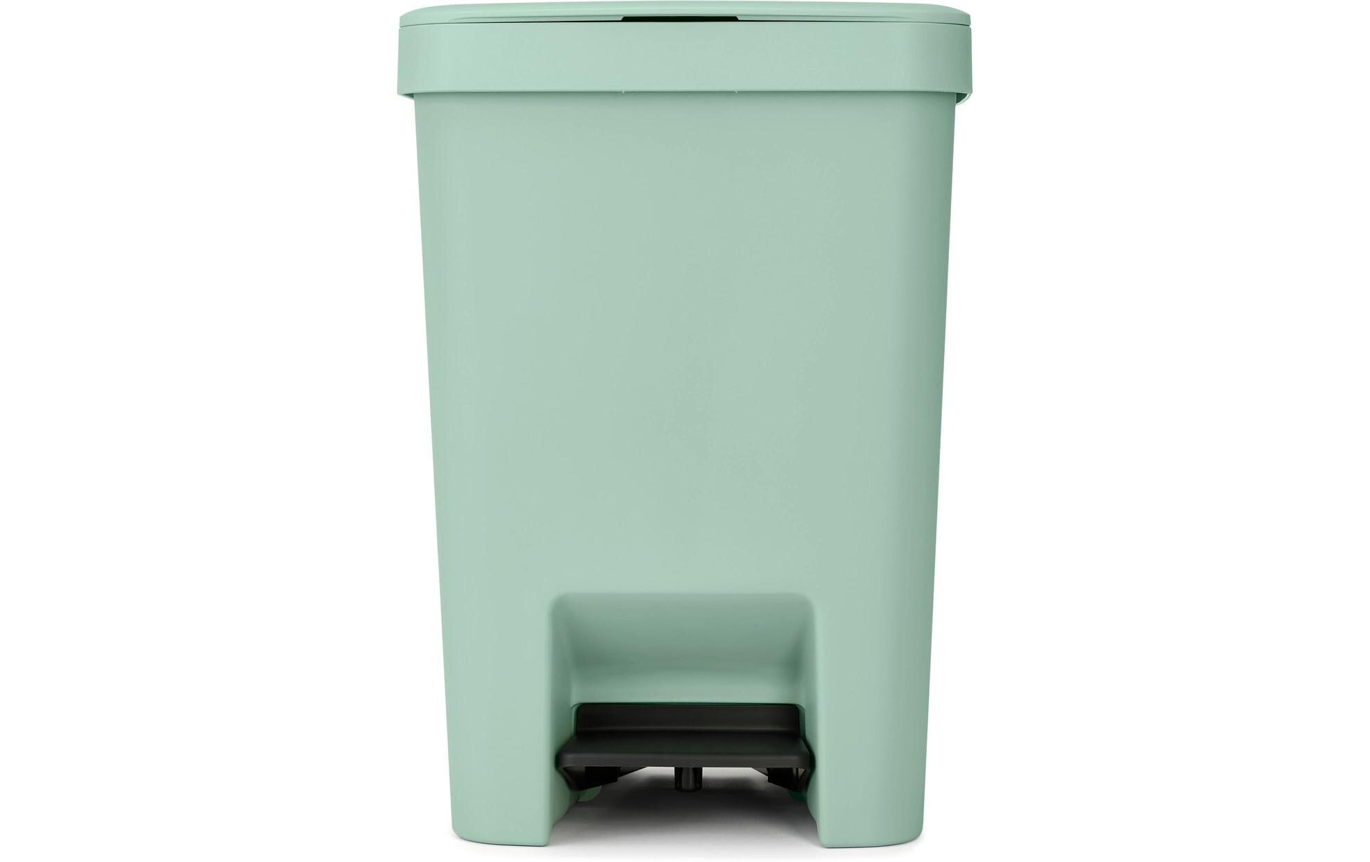 Recyclingbehälter StepUp 25 l, GrünTreteimer für Recyclingmaterialien