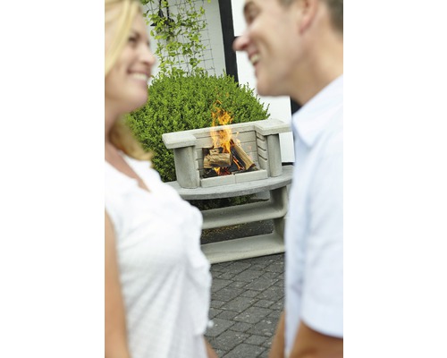 Buschbeck Kingston Grill Bar, 101 cm hoog, beton, werkhoogte 78 cm