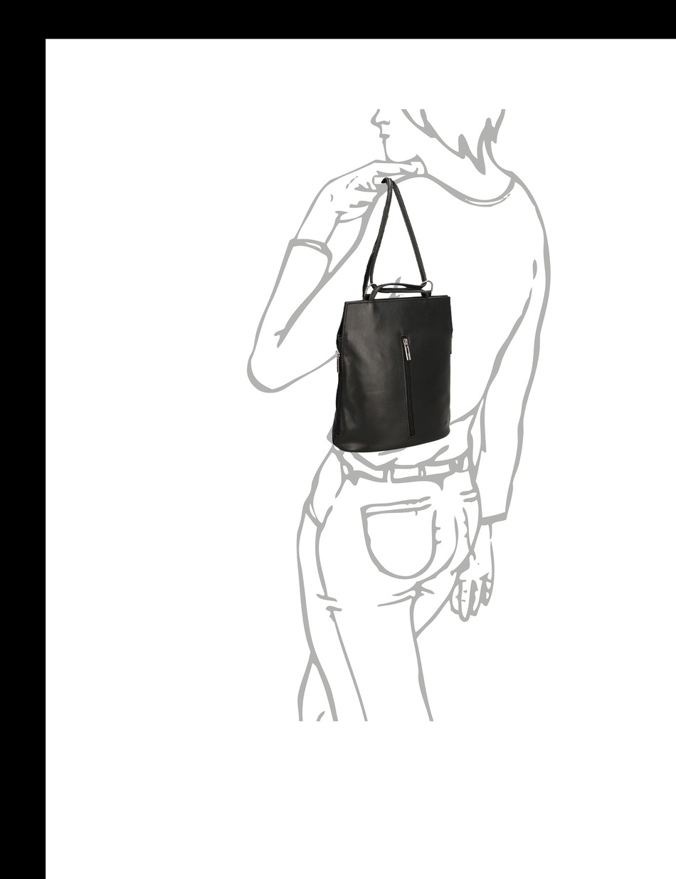 Glattleder Rucksack