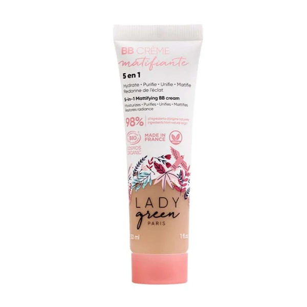 Lady Green BB Crème Matifiante 5-en-1 - Très claire 30 ml