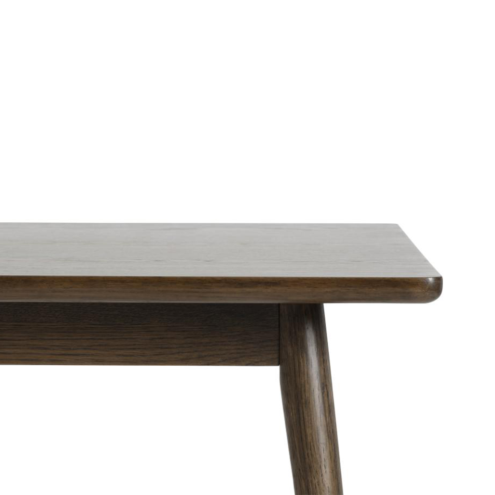 Verlengbare houten eettafel Boas - 150 x 90 cm Gerookt eiken