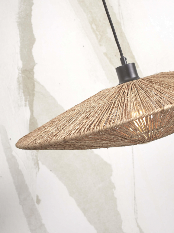 Good&Mojo Iguazu hanglamp schijf Ø40 small naturel