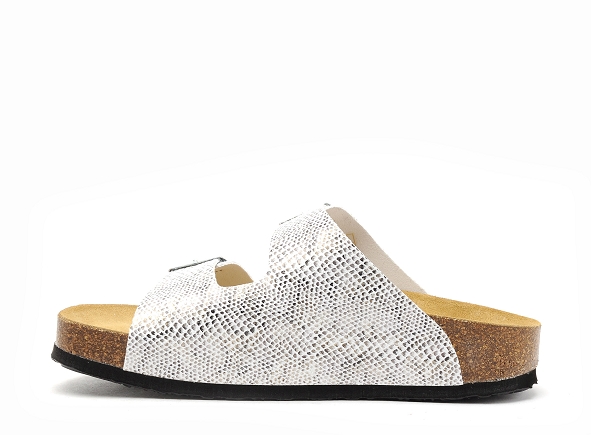 Plakton mules et sabots plats femme cp beta 340010 blanc