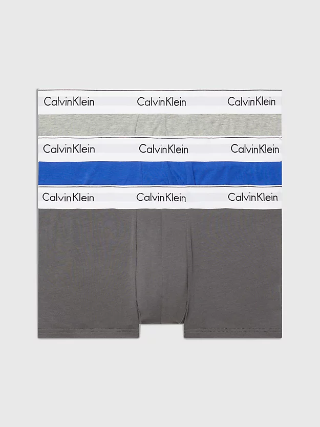 Conjunto com 3 Cuecas Boxer de Cintura Baixa - Algodão Moderno