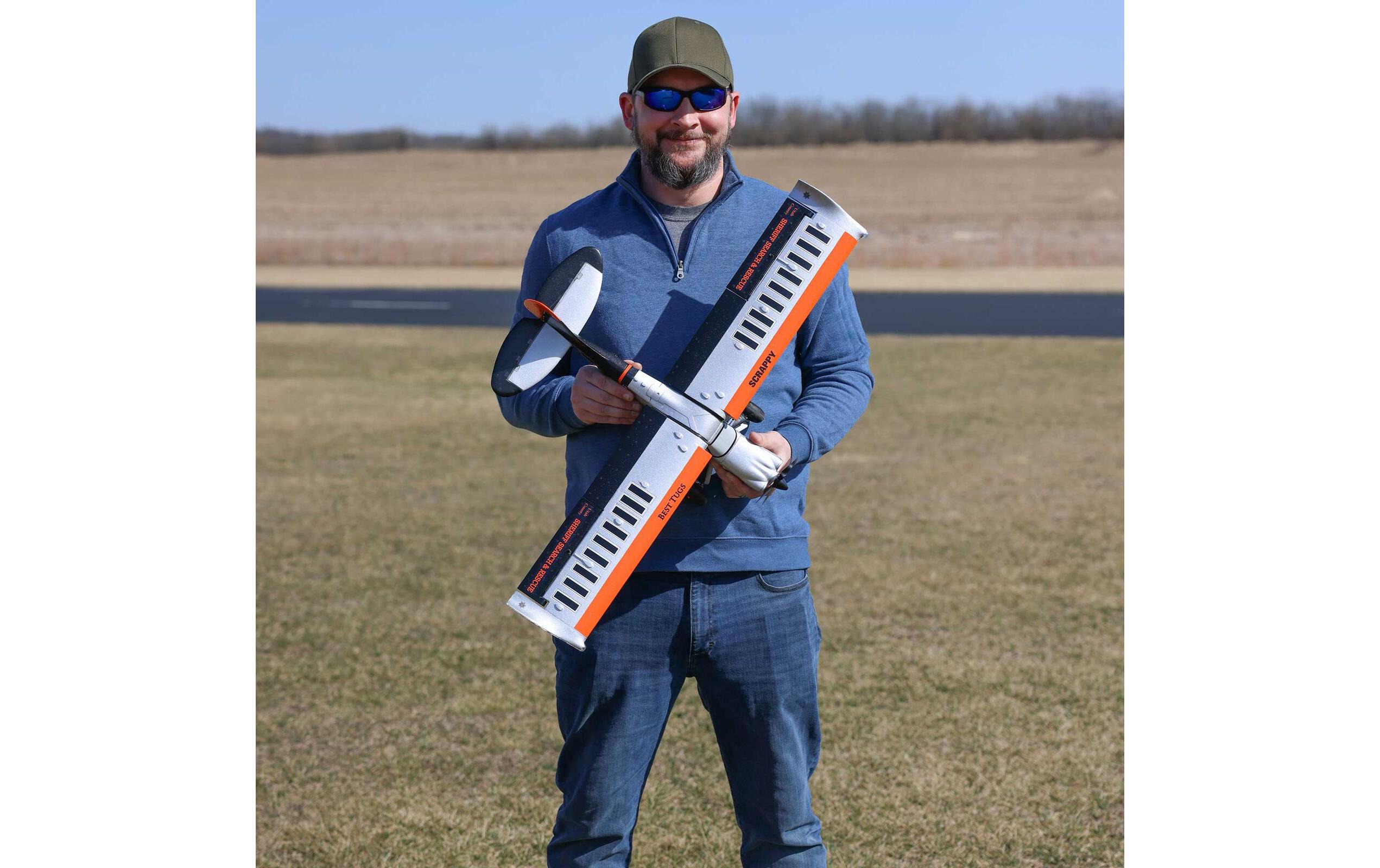 Motorflugzeug Micro Srappy 800 mm EP AS3X & SAFE, BNF Basic<br>Flugmodell im UMX Format