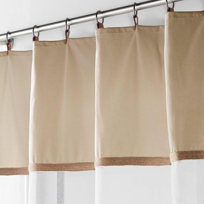 PANNEAU A ANNEAUX 140X240CM JUTE LEANA BEIGE