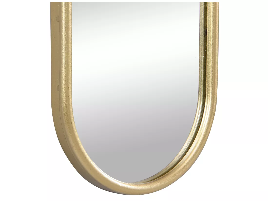 Lot de 3 miroirs ovales en métal - L.23 x H.120 cm - Doré - JAYLEN