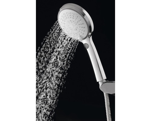 AVITAL LETE eco handdouche, waterbesparend, Ø 12 cm, met LED-temperatuurweergave, chroom