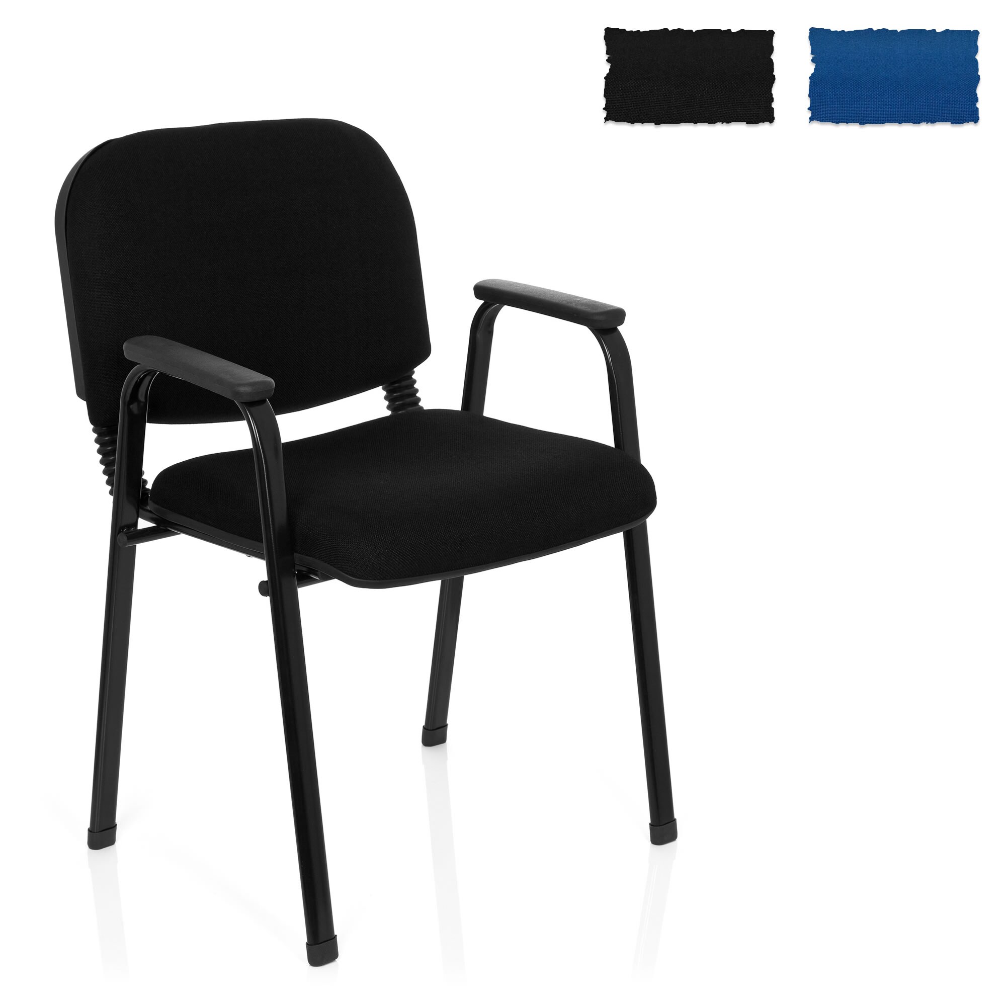 Vierfußstuhl XT 650 Stoff mit Armlehnen hjh OFFICE