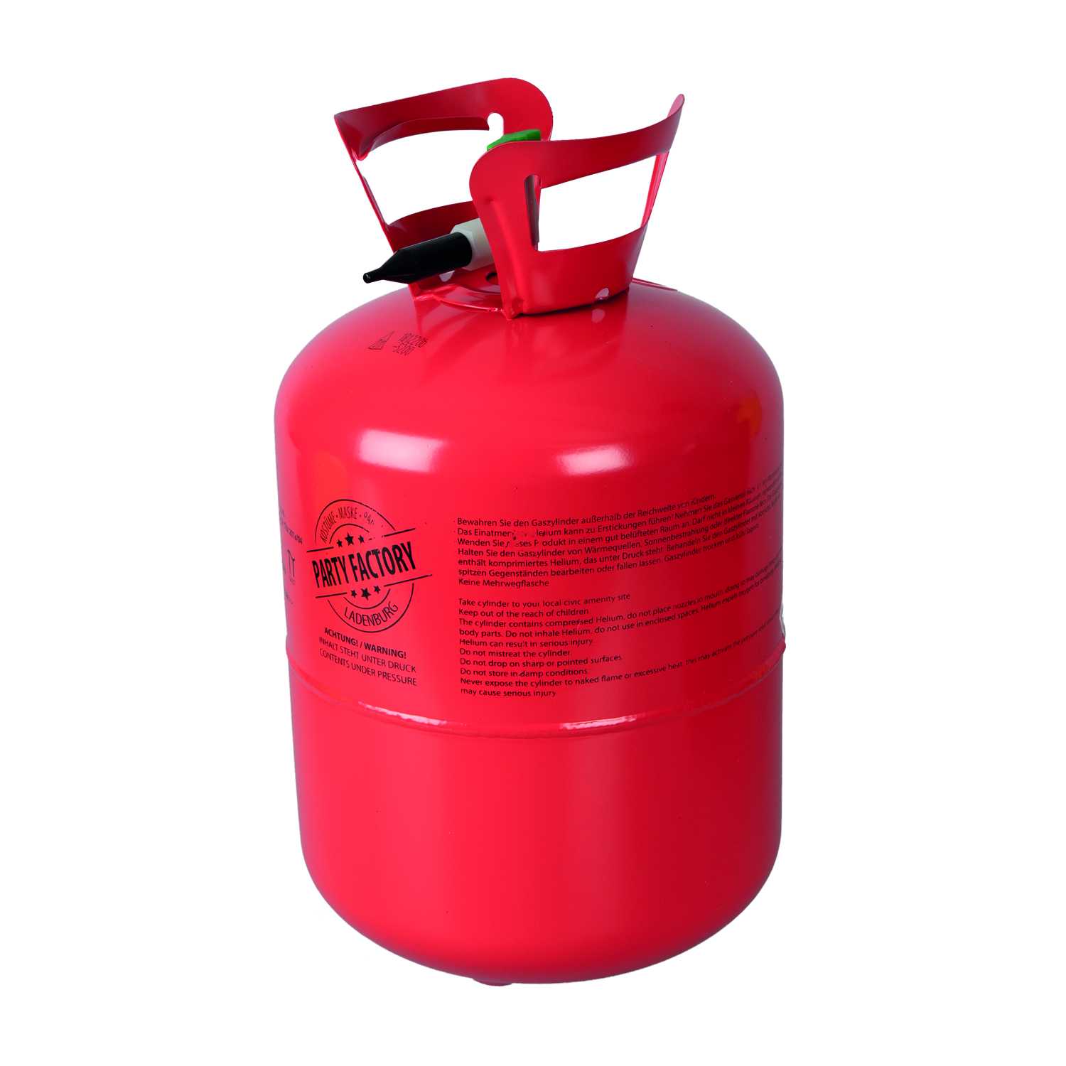 Party Factory Ballongas Helium Flasche für ca. 50 Ballons Einweg