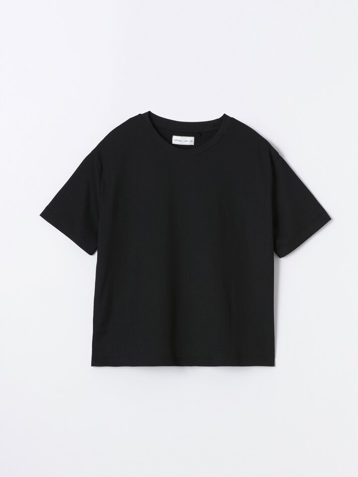 Camiseta texturizada - Preta