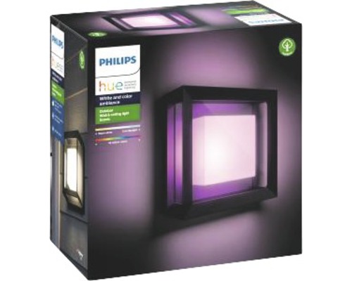 Philips Hue LED wandlamp White & Color Ambiance 1150 lm zwart 11,5x26 cm - Compatibel met SMART HOME van Hornbach