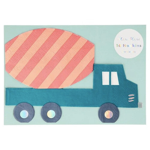 Meri meri servetten betontruck – 16st