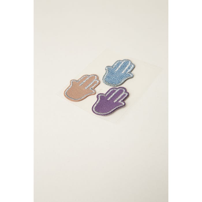 Atelier Veritas-Set van 3 patches met handjes 2,5x3cm