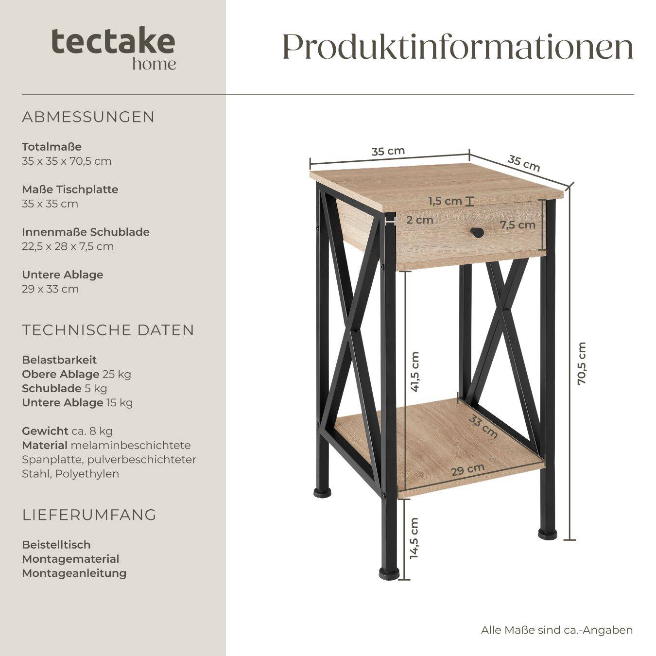 Beistelltisch Dayton