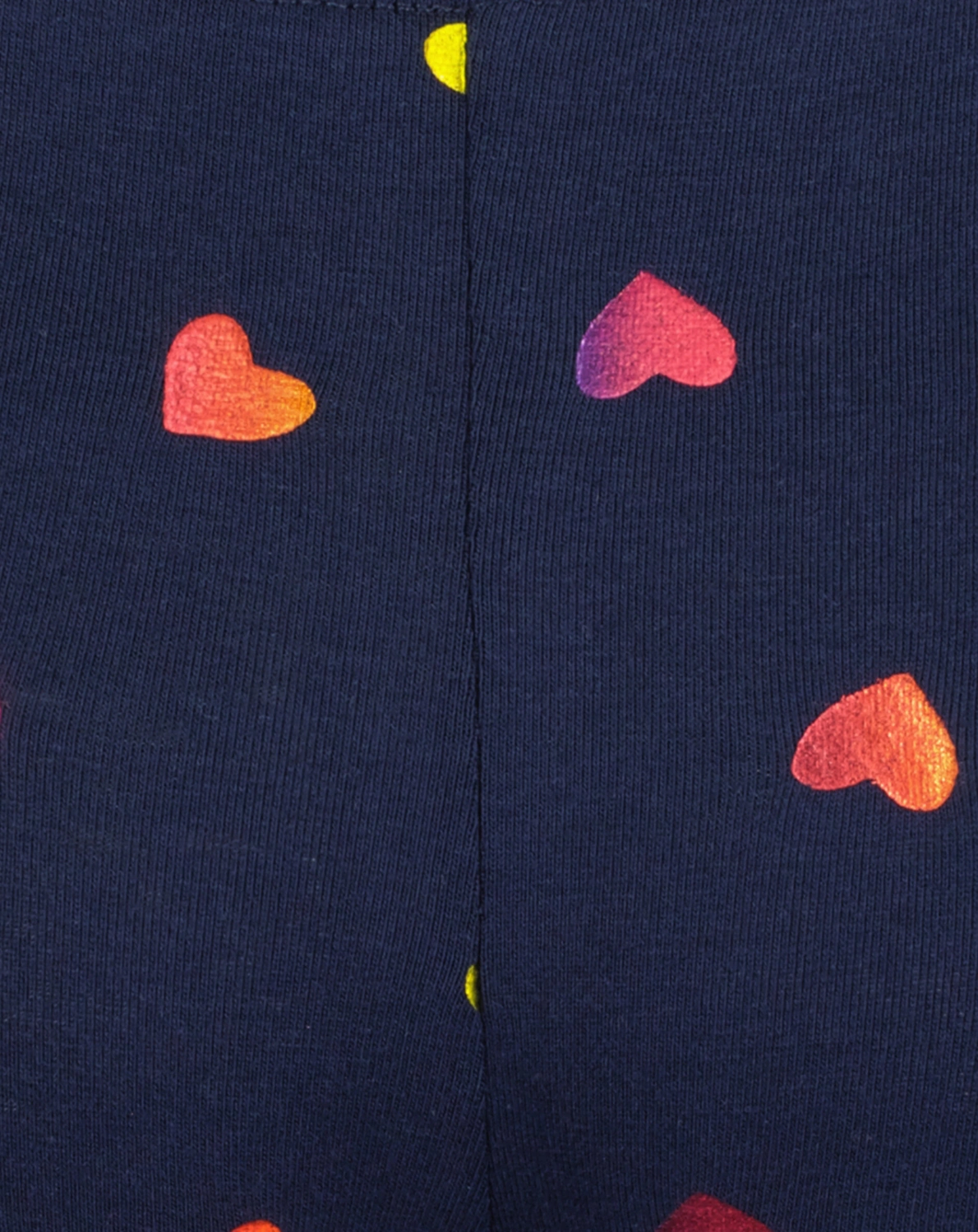 Capri-Leggings RAINBOW HEARTS AOP in blau